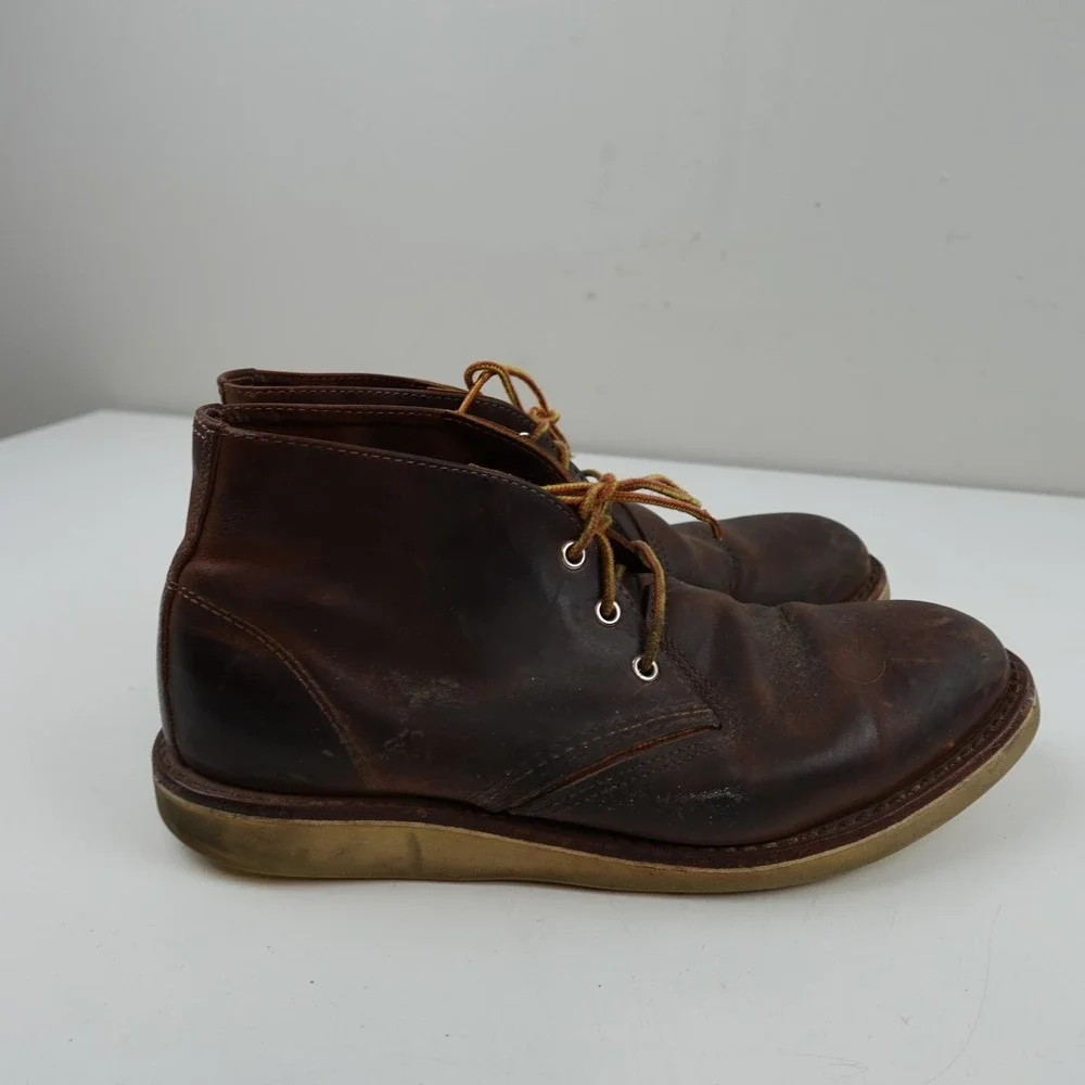 Red Wing Chukka Boots Shoes 3137 Boots Mens Size 11 D Brown Leather Work USA